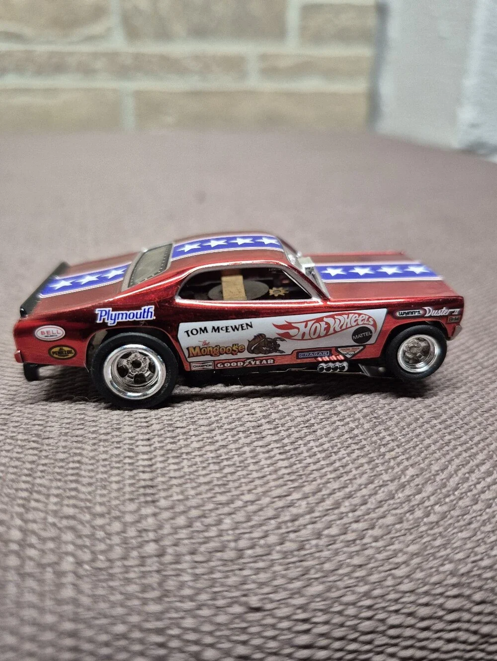 Red Plymouth Duster Slot Car
